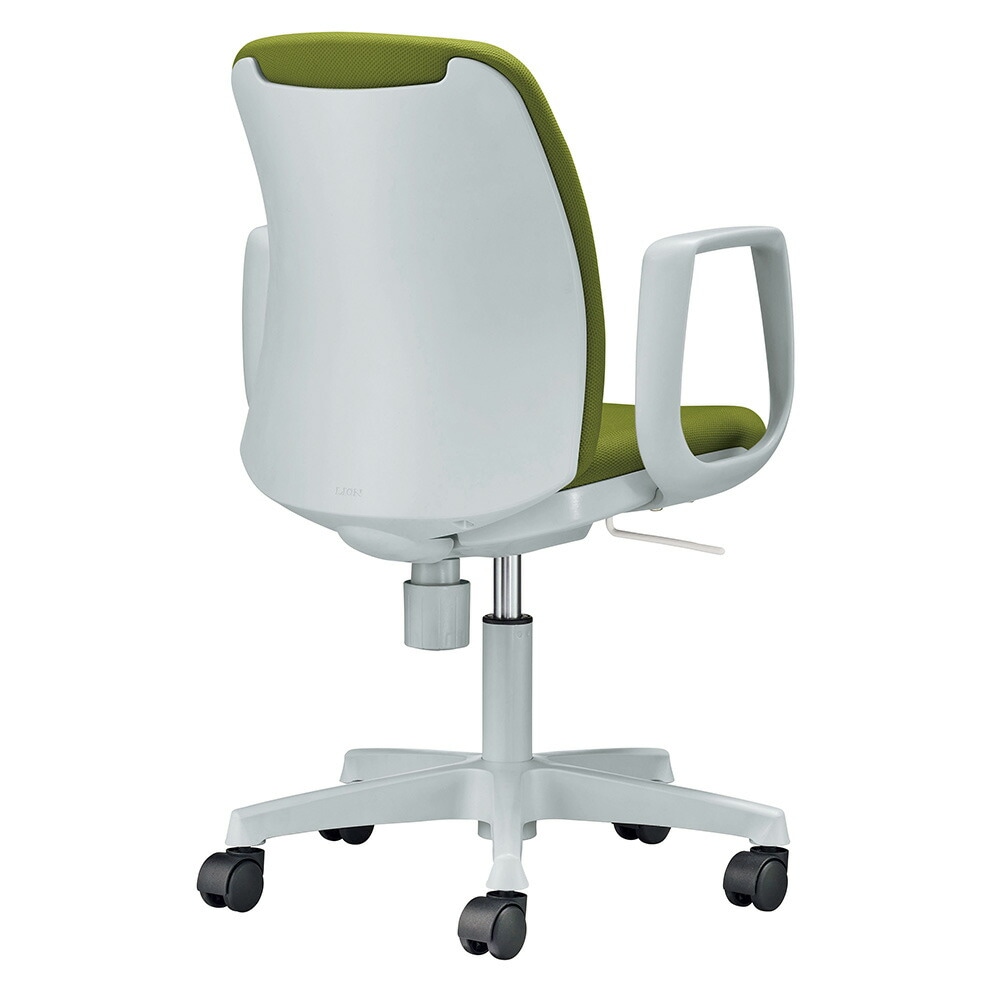 オフィスチェア ライオン事務器 No.481F サークルアーム 布張り No481F