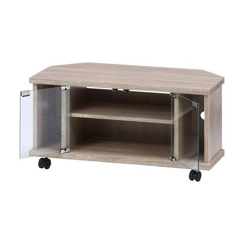 コーナーテレビ台 幅785×奥行385×高さ390mm キャスター付き