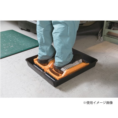 泥落としトレイ 幅520×奥行460×高さ70mm 再生ゴム製 靴底ハード