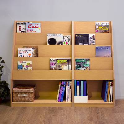 木製マガジンラック マガジンラック 幅900mm カタログラック 雑誌架 本棚 MAN-12