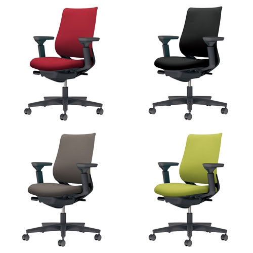 コクヨ ミトラ2 C04-B130CU-BKQ4Q41 可動肘 ランバーサポート無 背・座ライトオリーブ 本体色（黒） 樹脂脚(黒) ファブリックタイプ ウレタン脚 設置込 オフィスチェア コクヨ ミトラ2 ファブリック スタンダードバック C04