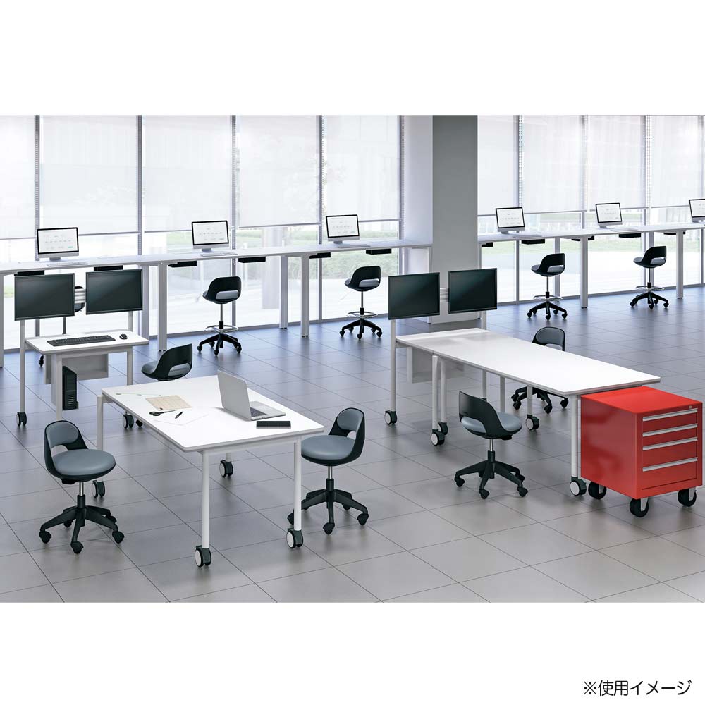 オフィス家具 Koko Solo オフィスチェア コクヨ ココット ミドルハイタイプ ブラックシェル CR