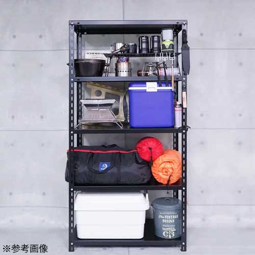 業務用スチールシェルフアイアンラック棚ブラック高240×幅180×奥行45cm スチールラック 幅180×奥行45×高さ240cm 5段 70kg/段 NCラック