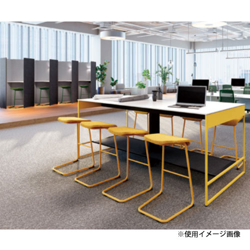 オカムラ L125 ハイスツール アクセントカラーフレーム ツイル生地