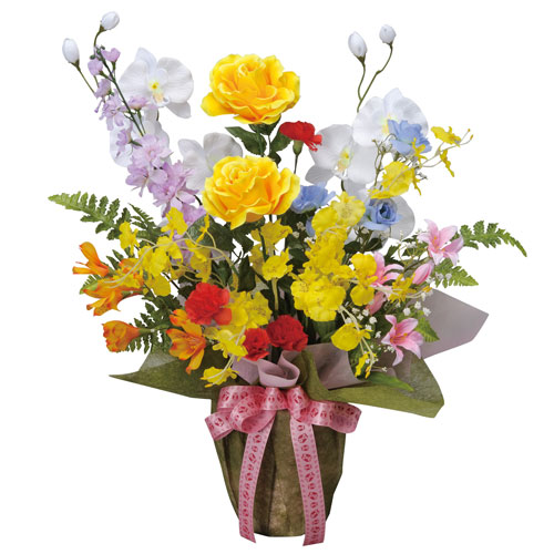 開運8色フラワー 観葉植物 造花 ドライフラワー 人工植物 2A1805-72