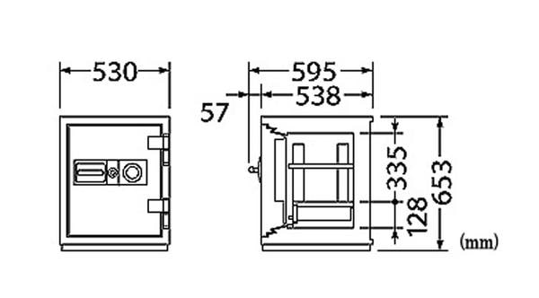 エーコー 耐火金庫 履歴テンキー式 CSG-95ER 車上渡し 送料無料 耐火金庫 CSG-95ER 履歴テンキー エーコー 保管庫 CSG-95EVR