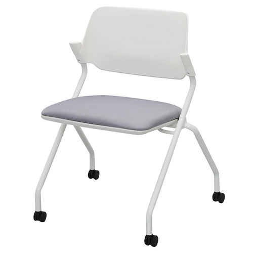 キャスター付き折り畳み椅子 パイプ椅子 折りたたみ椅子用 収納台車 収納ラック キャスター付き