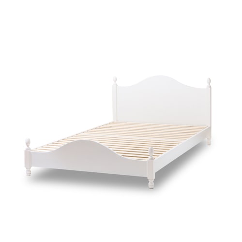 姫系ベッド シングル ポケットコイルマットレス付き 木製フレーム