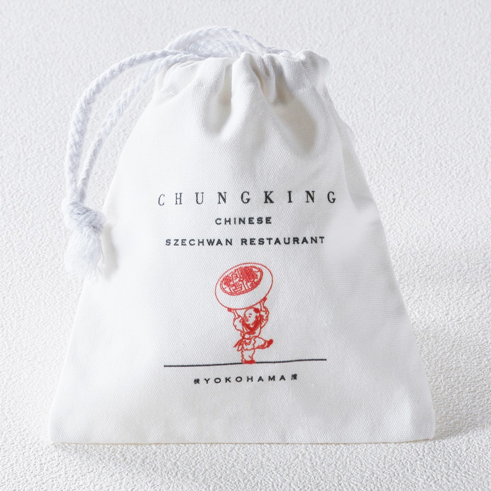 【クリックポスト送料込】重慶飯店×ROUROUコラボ|ミニ巾着袋(重慶坊や)