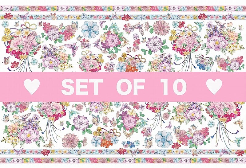 【10枚SET】和柄京華絵図 (1枚あたり1800円)A3