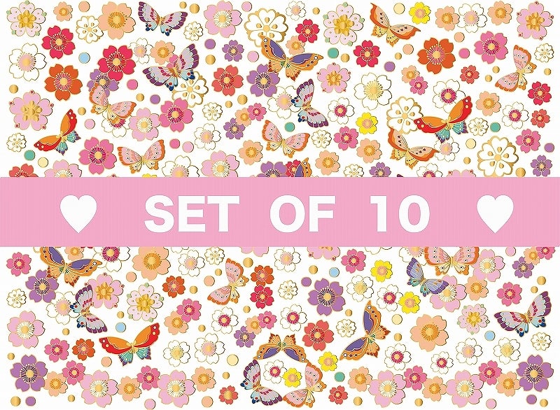 【10枚SET】和柄本金蝶々 (1枚あたり1300円)A4