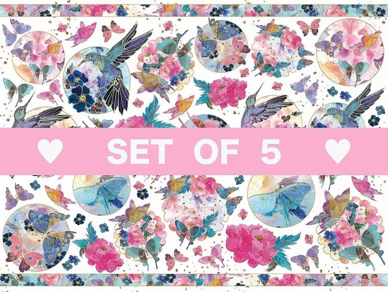 【5枚SET】和柄金美麗 (1枚あたり1500円)A4