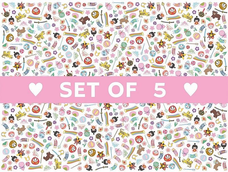 【5枚SET】豆こいのぼり (1枚あたり1500円)A4