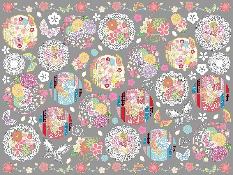 ガラス用和柄レースA4