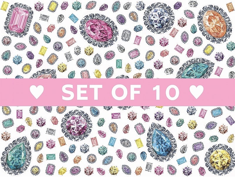 【10枚SET】ガラス用ビジュー (1枚あたり1300円)A4