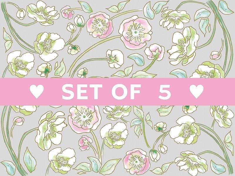 【5枚SET】ガラス用エルダフラワー(1枚あたり1500円)A4