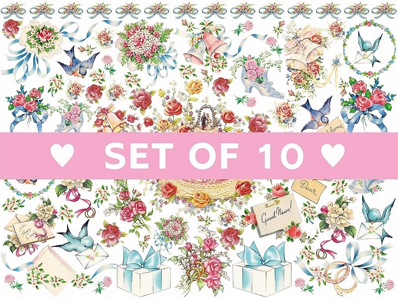 【10枚SET】アンティークブライダル(1枚あたり1300円)A4