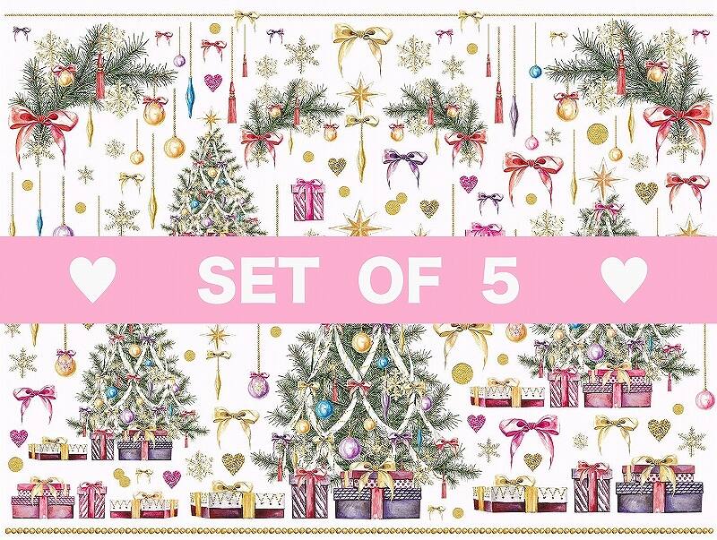 【5枚SET】クリスマス (1枚あたり1500円)A4