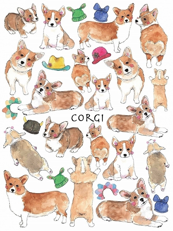 コーギー はがきサイズ