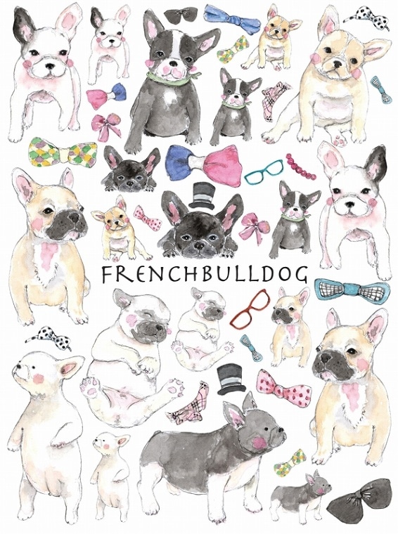 【在庫限り終了】フレンチブルドッグ A4サイズ 