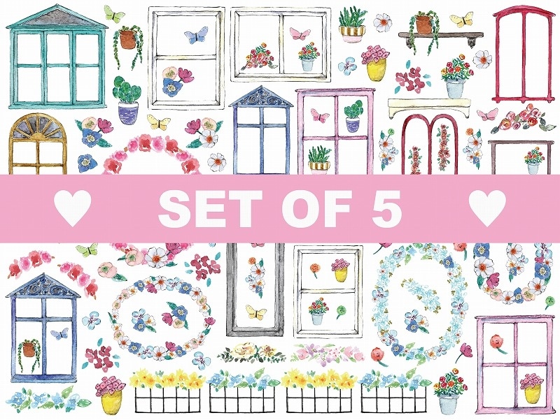 【5枚SET】ガーデンフレーム(1枚あたり1500円)A4