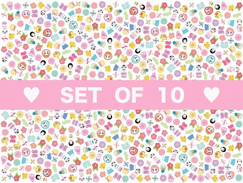 【10枚SET】豆こけし(1枚あたり1300円)A4