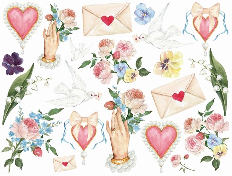 ヴィンテージフローラル A4