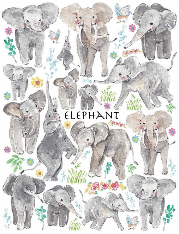 ゾウ はがきサイズ