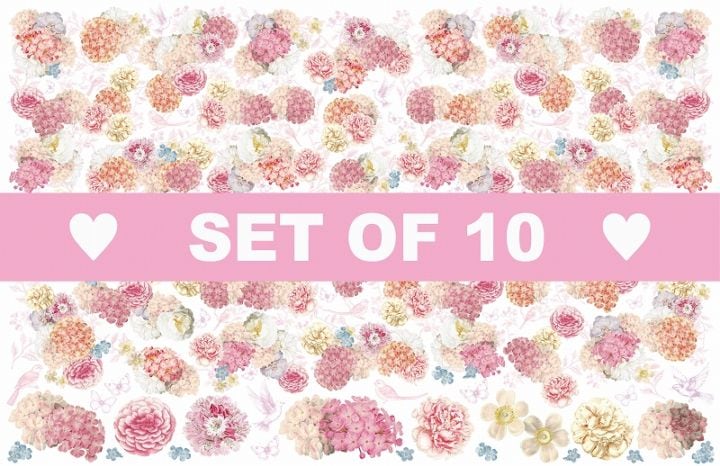 【10枚SET】Anniversaryトワルドジュイフラワー(1枚あたり1800円)A3