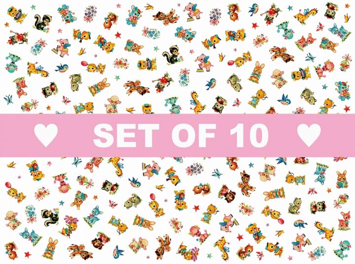 【10枚SET】ガラス用ミニヴィンテージ (1枚あたり1300円)A4