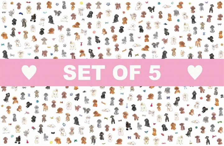 【5枚SET】プードルコレクションS (1枚あたり1900円)A3