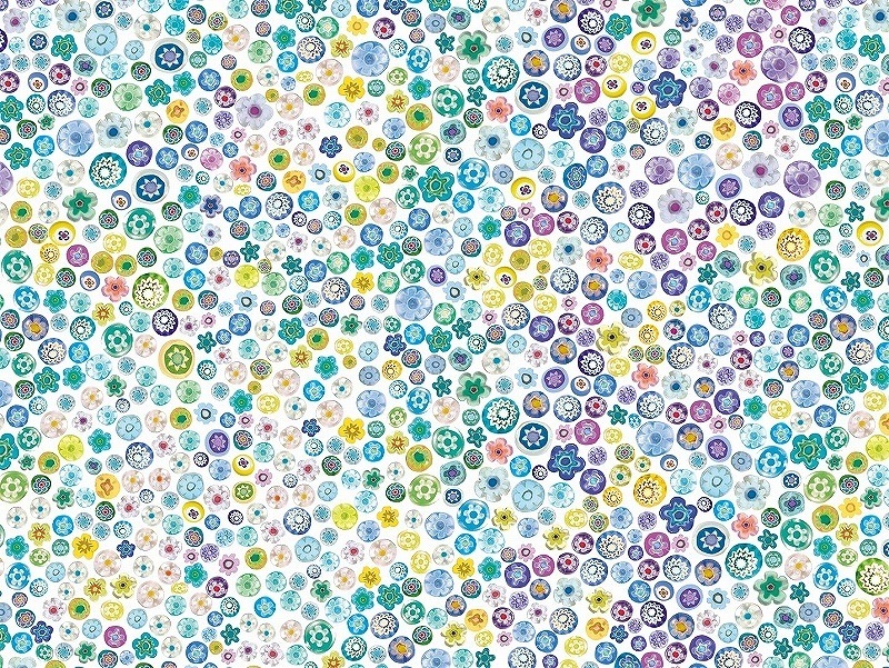 CUTガラス用ミルフィオーリブルーA4