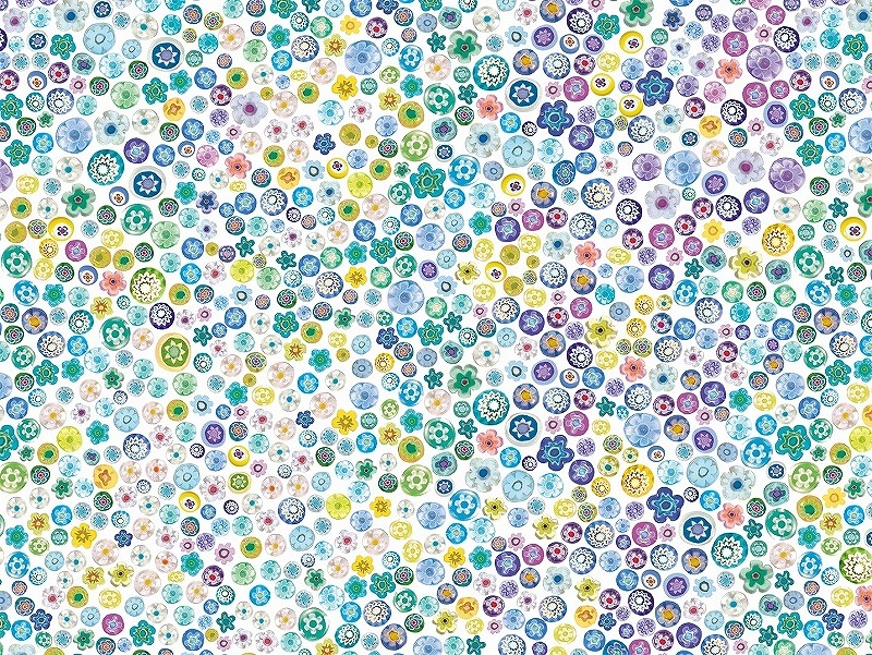 【10枚SET】ガラス用ミルフィオーリブルー(1枚あたり1800円)A3