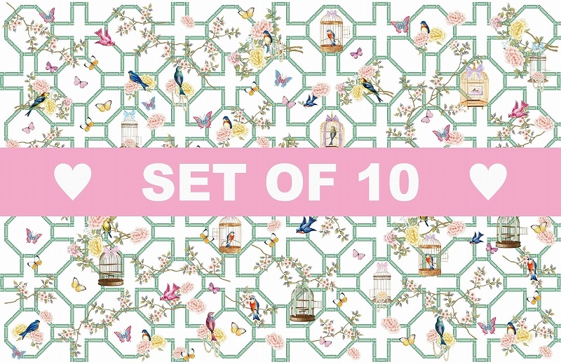 【10枚SET】オリエンタルシノワズリー(1枚あたり1800円)A3