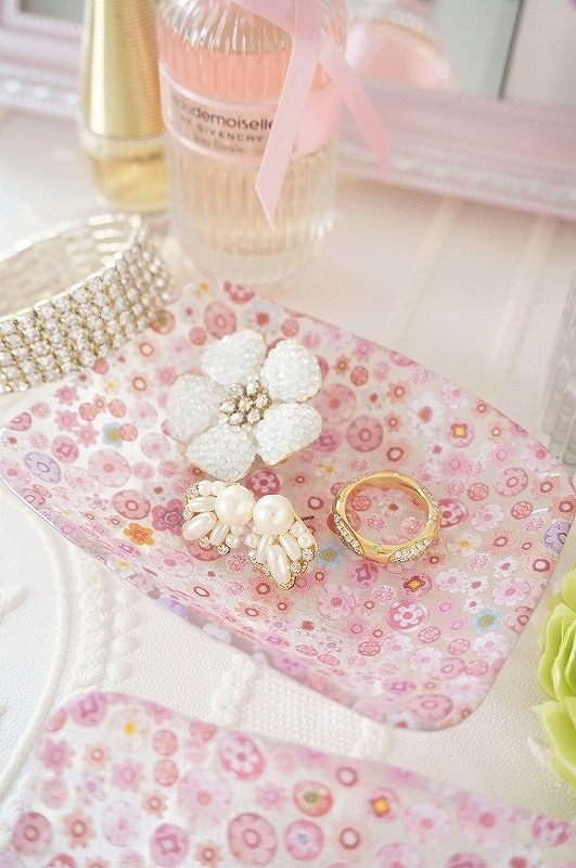 【10枚SET】ガラス用ミルフィオーリピンク(1枚あたり1800円)A3