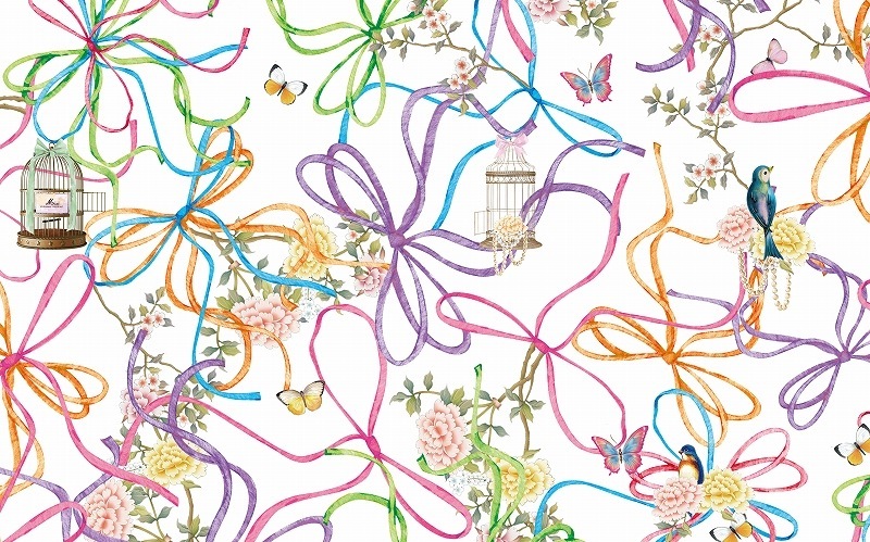 【5枚SET】Anniversaryリボンシノワズリー(1枚あたり1900円)A3