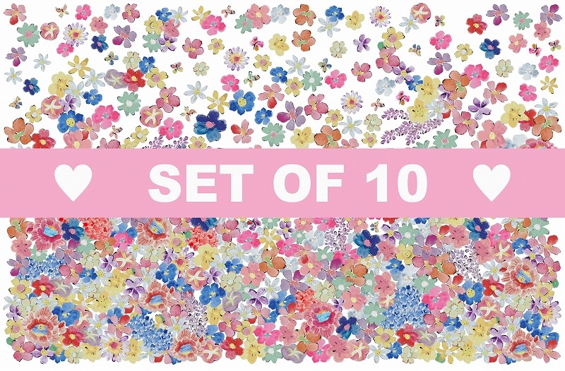 【10枚SET】Anniversary和柄百花繚乱 (1枚あたり1800円)A3