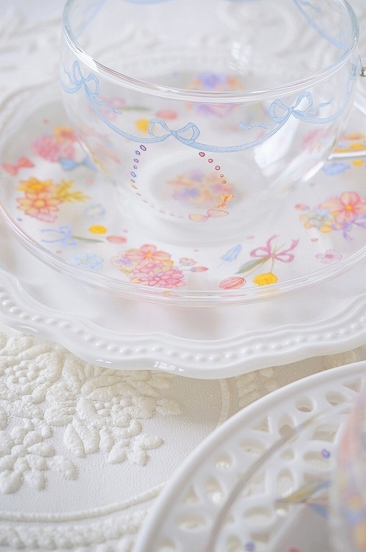 【5枚SET】ガラス用ロマンチックフラワー (1枚あたり1500円)A4