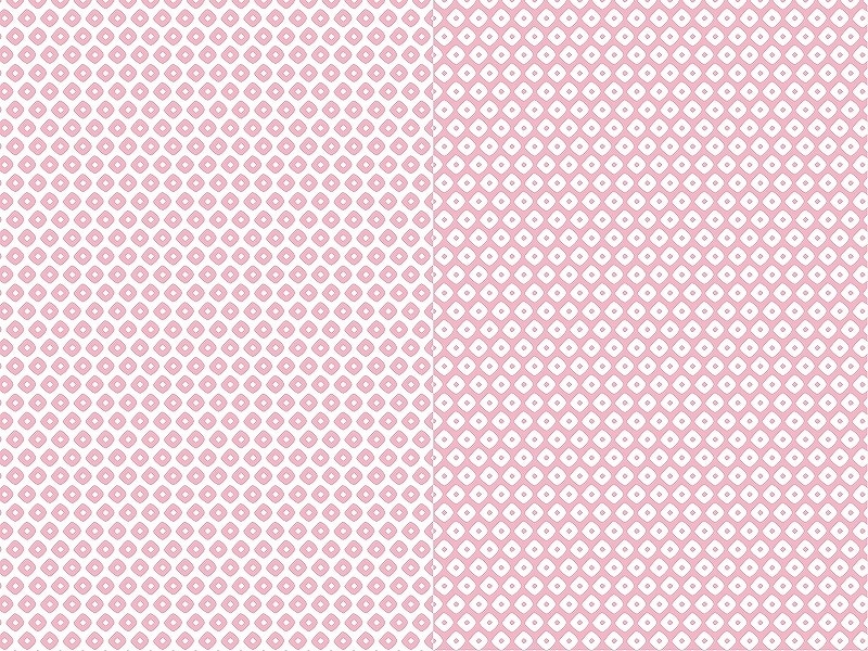 和柄ひし形ピンクA4