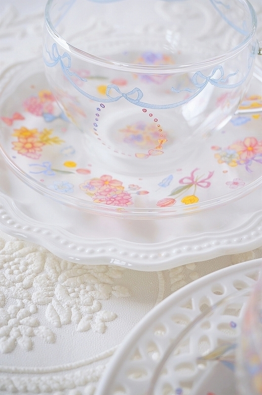 【10枚SET】ガラス用ロマンチックフラワー (1枚あたり1300円)A4