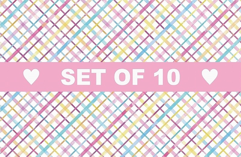 【10枚SET】パステルチェック(1枚あたり1800円)A3
