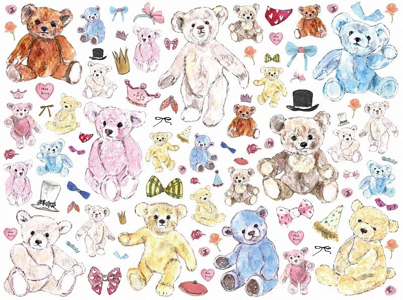 【5枚SET】ハッピーベアー (1枚あたり1500円)A4