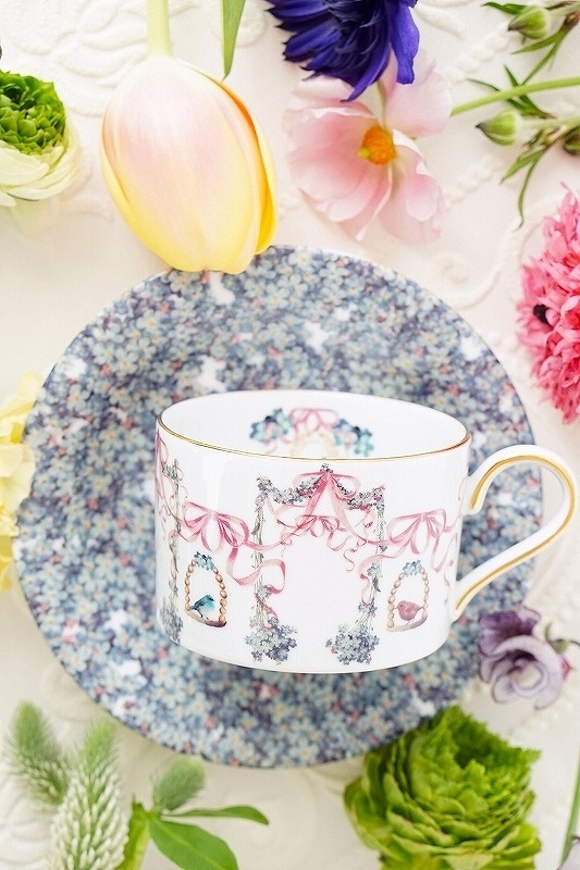 【5枚SET】ヴィンテージブルーフラワー(1枚あたり1900円)A3