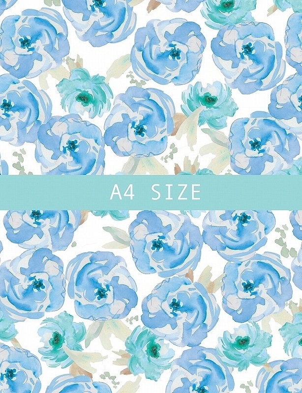 CUT ROSE BLUE A４
