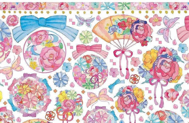 和柄ロマンチックレトロ A3