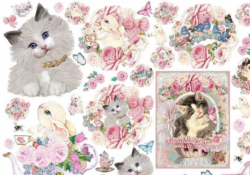 【10枚SET】ガーリーヴィンテージ (1枚あたり1800円)A3