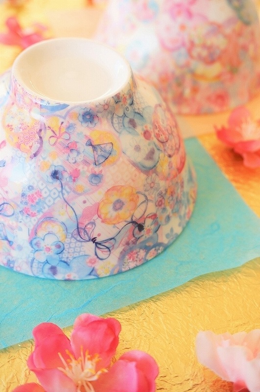 花のパステル画 A4サイズ パステルアート ステンシル / 桜 | パステルアート通信講座 虹色