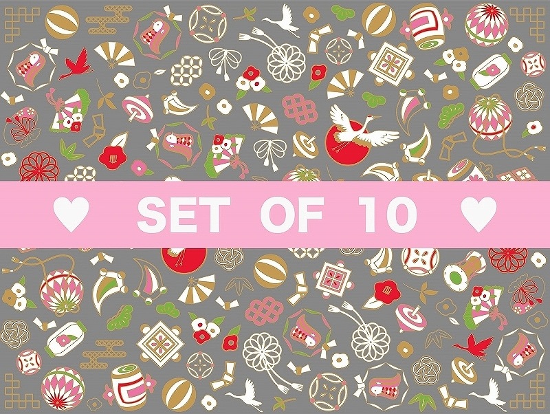 【10枚SET】ガラス用和柄アマビエ (1枚あたり1300円)A4