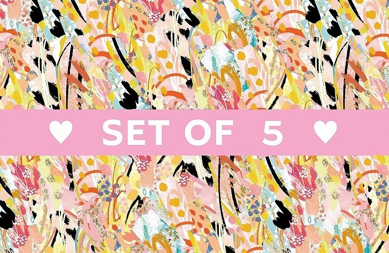 【5枚SET】パステルスカーフピンク(1枚あたり1900円)A3