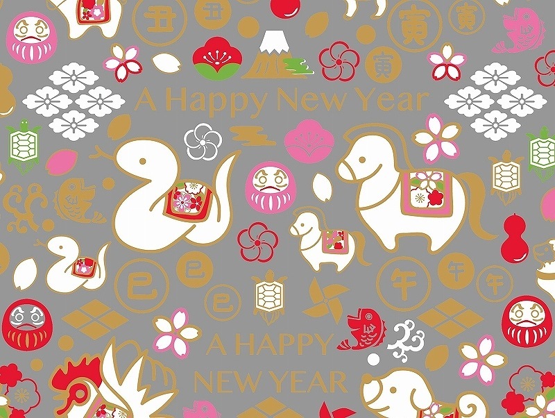 ガラス用和柄干支 A4